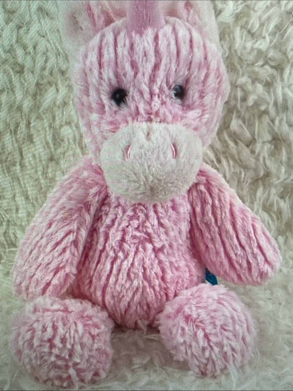 Plush Pink Stuffed Animal Comfort Toy - Soft Pink Plush Buddy